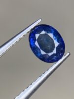 0.78ct Heated Blue Sapphire Gemstone: Oval Cut, Afghan Source - Image 3