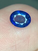 0.78ct Heated Blue Sapphire Gemstone: Oval Cut, Afghan Source - Image 6