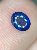 0.78ct Heated Blue Sapphire Gemstone: Oval Cut, Afghan Source - Image 7