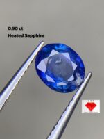Unveiling the Elegance of a 0.90ct Heated Sapphire: A Gemstone of Radiant Beauty