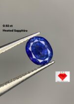 Discover the Radiance of a 0.92ct Heated Sapphire: A Gemstone of Unmatched Beauty