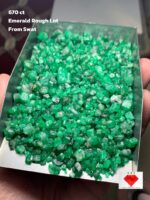 670ct Swat Emerald Rough, Gemstone for Jewelry