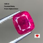 1.00ct Natural Faceted Afghan Ruby: A Small Gemstone with Big Beauty