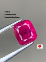 1.00ct Natural Faceted Afghan Ruby: A Small Gemstone with Big Beauty