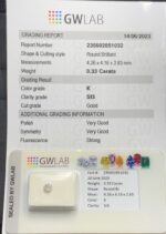 GWLAB Certified 0.33 carat Diamond - Image 10