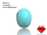 33.60-Carat Afghan Turquoise: A Majestic Gem of Color and Craftsmanship