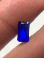 Exquiste 0.85 carat Rectangular Step Cut Blue Hauyne - Image 4