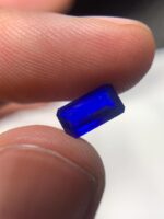 Exquiste 0.85 carat Rectangular Step Cut Blue Hauyne - Image 6