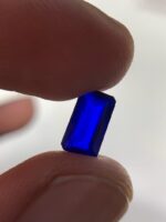 Exquiste 0.85 carat Rectangular Step Cut Blue Hauyne - Image 7