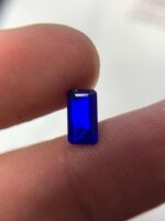 Exquiste 0.85 carat Rectangular Step Cut Blue Hauyne - Image 9