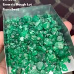547.30ct Swat Emerald Rough Lot – Natural Green Crystals with Strong Cutting & Collector Potential