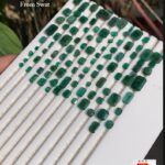 101 Carat Swat Emerald Faceted Lot – Natural Green Gemstones (12.87 × 8.50 × 4.55 mm)