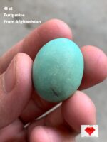 41ct Afghan Turquoise Cabochon: A Majestic Gem of Natural Splendor