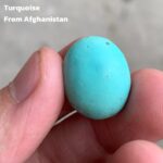 17.80ct Afghan Turquoise Cabochon: A Stone Shaped by Nature and Crafted for Art