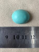 17.80ct Afghan Turquoise Cabochon: A Stone Shaped by Nature and Crafted for Art - Image 2