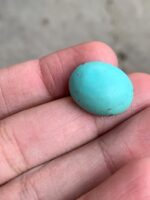 17.80ct Afghan Turquoise Cabochon: A Stone Shaped by Nature and Crafted for Art - Image 8