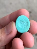 17.80ct Afghan Turquoise Cabochon: A Stone Shaped by Nature and Crafted for Art - Image 10