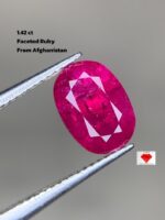 1.42ct Natural Faceted Afghan Ruby – A Rare Gemstone Full of Fire and Character