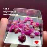 Scarlet Potential: 47.60ct Afghan Ruby Rough Lot