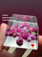 Scarlet Potential: 47.60ct Afghan Ruby Rough Lot