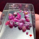 Crimson Craft: 37.90ct Afghan Ruby Rough Lot