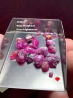 Crimson Craft: 37.90ct Afghan Ruby Rough Lot