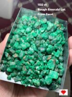 A Giant from the Mountains: 1132-Carat Emerald Rough Lot from Swat (14.75 × 12.30 × 11.70 mm)