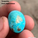 Captivating Afghan Turquoise: A 30.85 ct Cabochon Gem