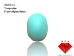 30.50-Carat Afghan Turquoise: A Majestic Gem of Color and Presence