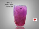 15.160ct African Ruby Crystal – Natural Untreated Gem (14.89 × 9.97 × 8.74 mm)