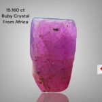 15.160ct African Ruby Crystal – Natural Untreated Gem (14.89 × 9.97 × 8.74 mm)