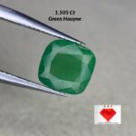 Most Rare 1.505 ct Green Hauyne from Badakhshan, Afghanistan