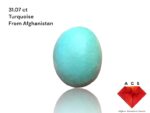 31.07-Carat Afghan Turquoise: A Monumental Gem from the Heart of the Mountains