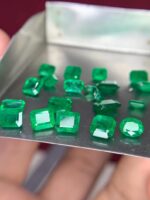 11.60 ct Faceted Emerald Lot: Stunning Panjshir and Swat Mix (7.05 × 5.50 × 2.37 mm) - Image 2
