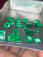 11.60 ct Faceted Emerald Lot: Stunning Panjshir and Swat Mix (7.05 × 5.50 × 2.37 mm) - Image 3