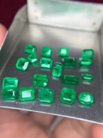 11.60 ct Faceted Emerald Lot: Stunning Panjshir and Swat Mix (7.05 × 5.50 × 2.37 mm) - Image 5