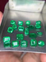 11.60 ct Faceted Emerald Lot: Stunning Panjshir and Swat Mix (7.05 × 5.50 × 2.37 mm) - Image 6