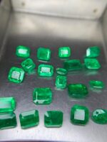 11.60 ct Faceted Emerald Lot: Stunning Panjshir and Swat Mix (7.05 × 5.50 × 2.37 mm) - Image 7