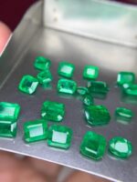 11.60 ct Faceted Emerald Lot: Stunning Panjshir and Swat Mix (7.05 × 5.50 × 2.37 mm) - Image 10