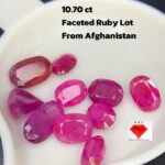 10.70ct Faceted Afghan Ruby (8x5x3mm): Natural Vivid Red Gemstone from the Mountains of Afghanistan