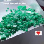106.15ct Swat Emerald Rough Lot (10x8x6mm): Natural Untreated Green Crystals from Pakistan