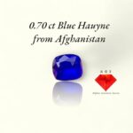 Radiant 0.70 ct Blue Hauyne – A Rare Afghan Treasure