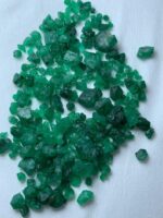 106.15ct Swat Emerald Rough Lot (10x8x6mm): Natural Untreated Green Crystals from Pakistan - Image 3