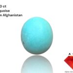 Afghan Turquoise in Focus: A 21.40 ct Gem of Timeless Beauty