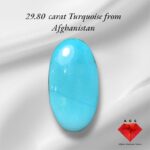 29.80 ct A premium-quality natural turquoise gemstone