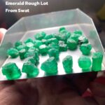 199.65 ct Swat Emerald Rough: Natural Gems With Strong Potential