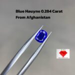 Unveiling the Elegance of a 0.284-Carat Blue Hauyne  A Rare Cushion Cut Gemstone