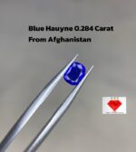 Unveiling the Elegance of a 0.284-Carat Blue Hauyne  A Rare Cushion Cut Gemstone