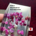 Raw Radiance: 39.50ct Afghan Ruby Rough Lot