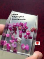 Raw Radiance: 39.50ct Afghan Ruby Rough Lot